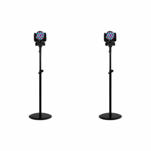 Lichtset 2x Mac 101 movinghead op roundbase statief