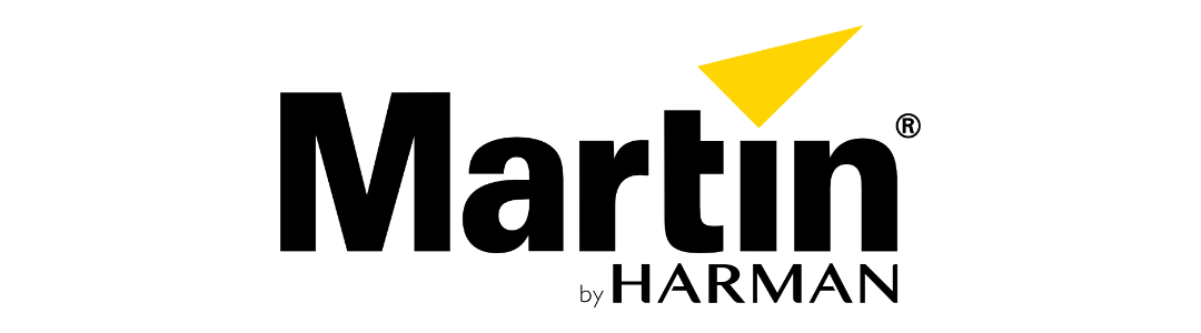 Martin logo – wereldleider in professionele verlichting en lichteffecten. Huur het bij MAG Event Rental