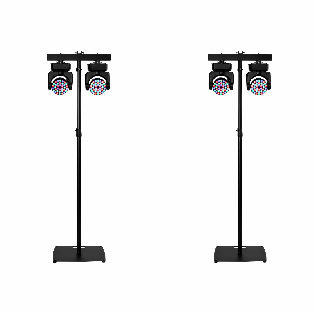 Lichtset 4x 101 movinghead op T bar