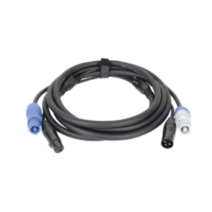 Combikabel powercon + XLR 3P 3,0M